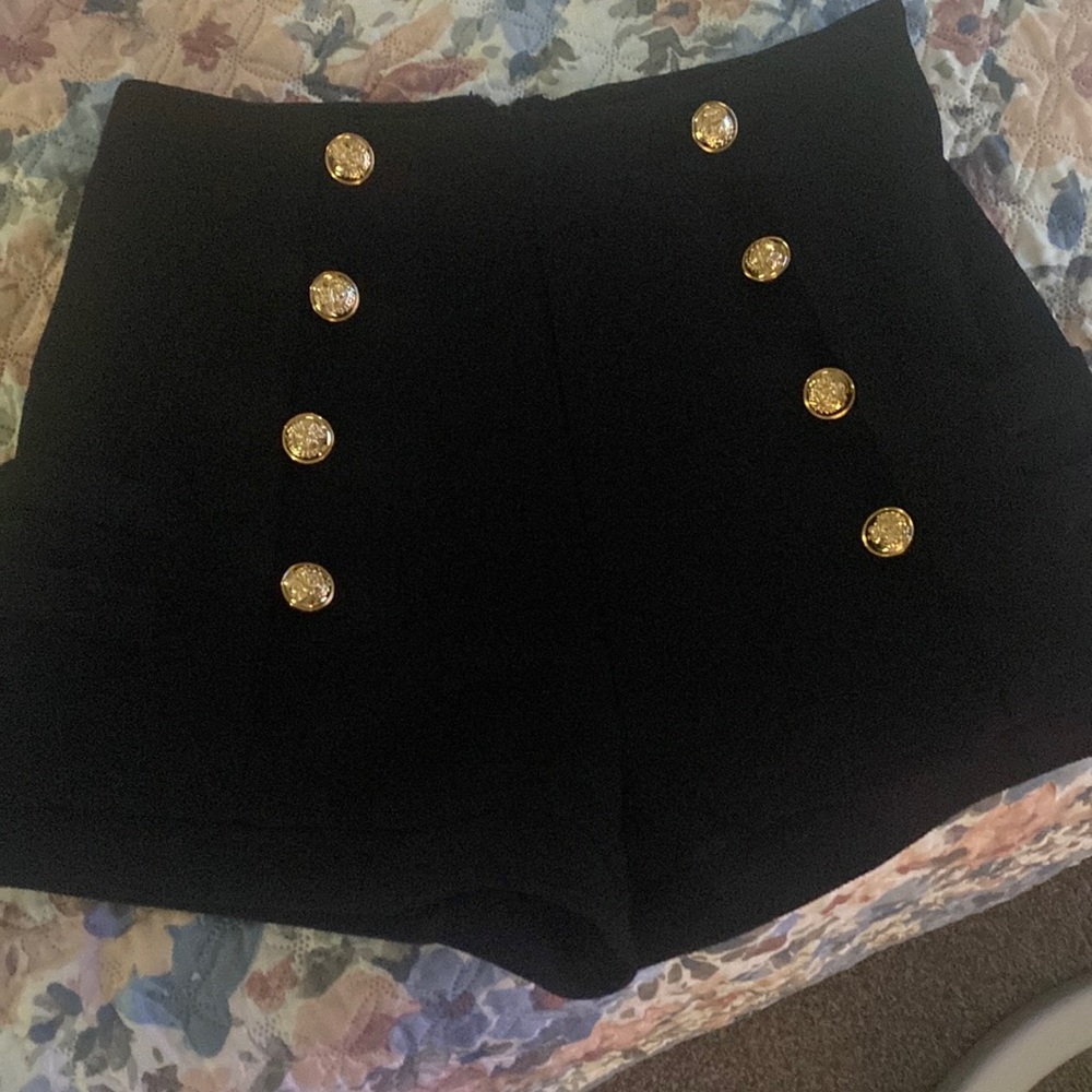 Shein dress button shorts